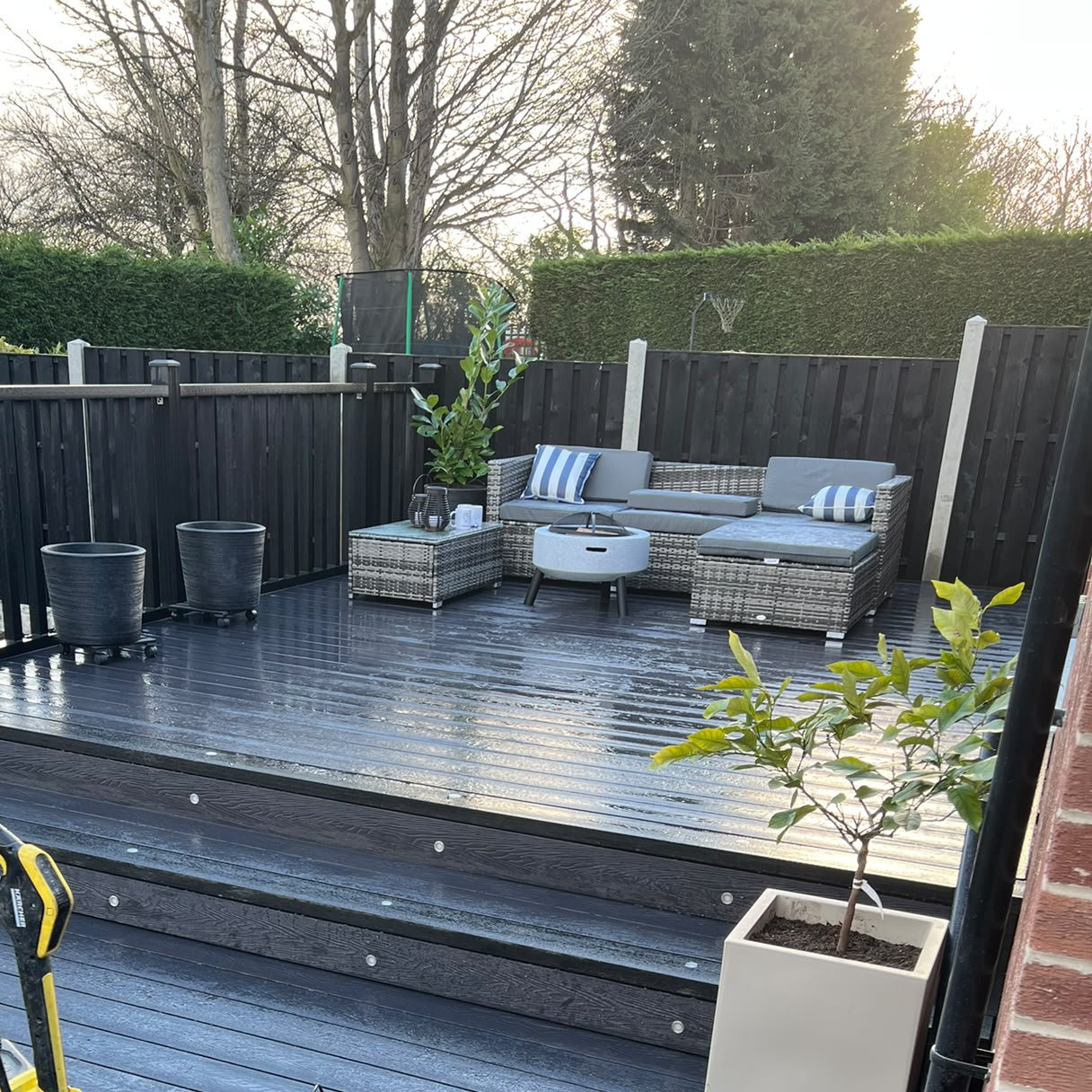 Timber decking project completed for an outdoor living area
