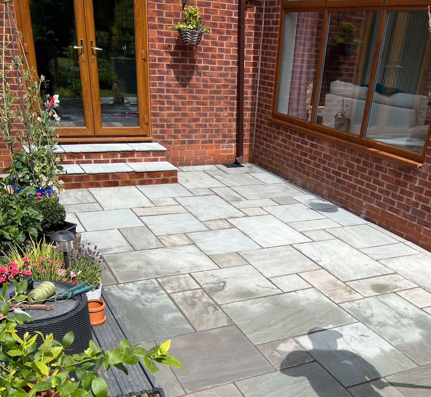 New patio and garden hard landscaping by S&S Building and Maintenance